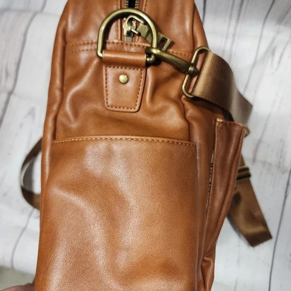 Milkmaid Goods Brooklyn Backpack in Cognac with Hattie Interior - Picture 6 of 16